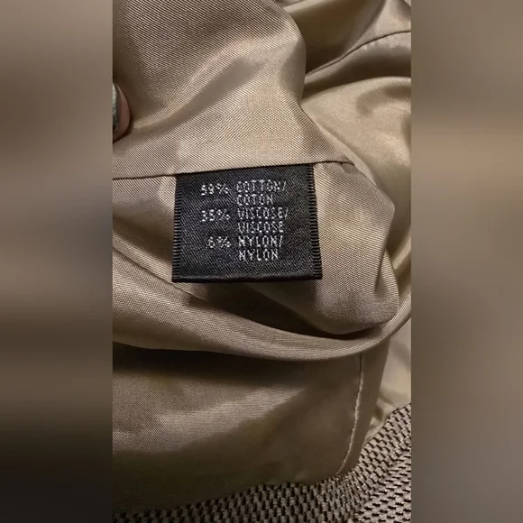 😍Lafayette 148 NY Women Career Beige/Brown Cotton Blend Tweed Blazer Sz 14 - Picture 4 of 4